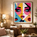 Search for black red pop art posters Abstract