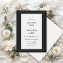 Search for black and cream wedding invitations Traditional