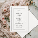 Search for black and cream wedding invitations Traditional