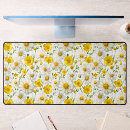 Search for yellow white pattern mouse mats Floral