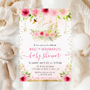 Search for feminine baby shower invitations Watercolor flowers