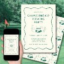 Search for masters party invitations Green