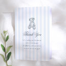 Search for vintage teddy bear cards Blue stripes
