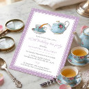 Search for shabby chic tea party invitations Elegant