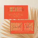 Search for orange business cards Salon