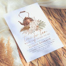 Search for boho chic bridal shower invitations Terracotta