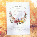 Search for boho floral bridal shower invitations Terracotta