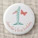 Search for 1 year old birthday badges Baby girl