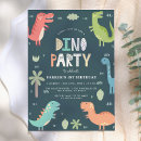 Search for dino 1st birthday invitations For kids
