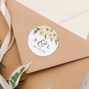 Search for couple initials wedding stickers Watercolor