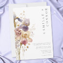 Search for purple iris wedding invitations Watercolor