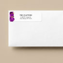 Search for gold and purple return address labels Minimalist