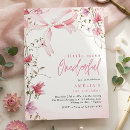 Search for onederful birthday invitations Pink floral typography unique