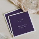 Search for purple wedding napkins Simple