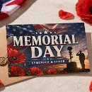 Search for military memorial cards Red white blue