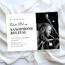 Search for sax invitations Recital