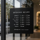 Search for closed signs Opening times