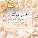 Search for beach thank you cards Hearts in the sand