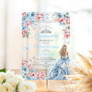 Search for baby blue quinceanera invitations Watercolor
