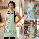 Search for blue daisy aprons Elegant