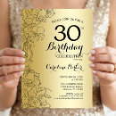 Search for floral 30th birthday invitations Botanical
