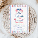 Search for red white and two birthday invitations Coquette