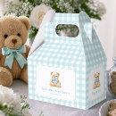 Search for baby boy favour boxes Teddy bear