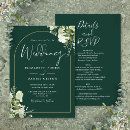 Search for greenery and gold wedding invitations Emerald green