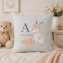 Search for pink rabbit cushions Baby girl