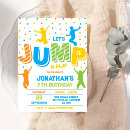 Search for lets jump birthday invitations Boy