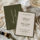 Search for olive green invitations Simple