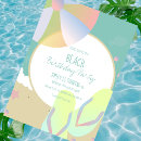 Search for beach ball birthday invitations Summer