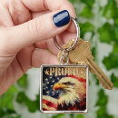 Search for proud american key rings Bald eagle