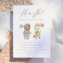 Search for boho gender reveal invitations Balloon