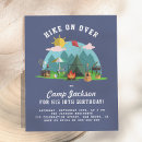 Search for camping birthday invitations Camp out