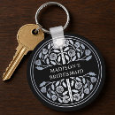Search for black wedding key rings Elegant