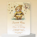 Search for honeycomb birthday invitations Cute bee