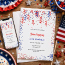 Search for all american party invitations Patriotic