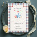 Search for red white and two birthday invitations Fourth of july birthday