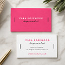 Search for hot pink business cards Girly