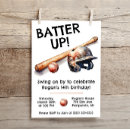 Search for batter up baseball invitations Watercolor