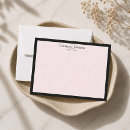 Search for plain pink note cards Elegant