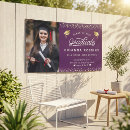 Search for purple and gold graduation banners Congratulations