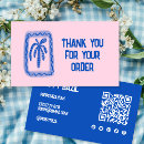 Search for palm tree business cards Qr code