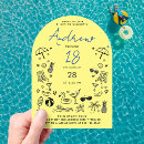 Search for neon beach invitations Pool party