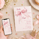 Search for girl 1st birthday invitations Coquette