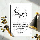 Search for 14th birthday invitations Black and white