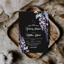 Search for lavender black wedding invitations Wildflowers