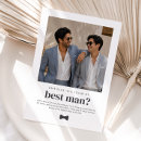 Search for will you be my best man invitations Groomsman