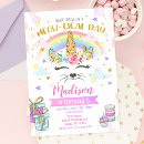 Search for caticorn birthday invitations Watercolor